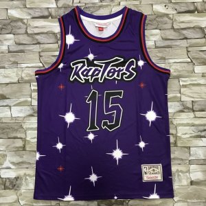 Maillot de Basket #15 Carter Raptors M&N starry sky